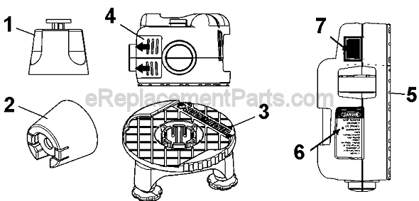 Page A Diagram and Parts List for BDL210S  Black and Decker Laser Level